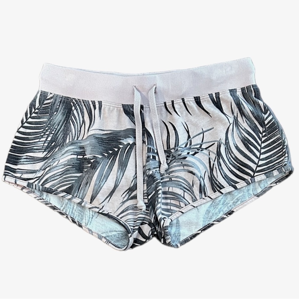Spiritual Gangster | Women’s pink/grey drawstring waist short shorts, size M